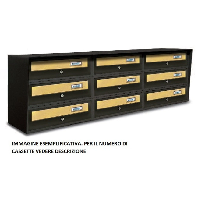 Vendita online Casellario postale 6 posti orizzontale esterno - Slim